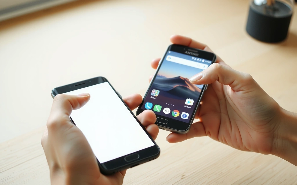 Two different Android phone models commonly used in Poland